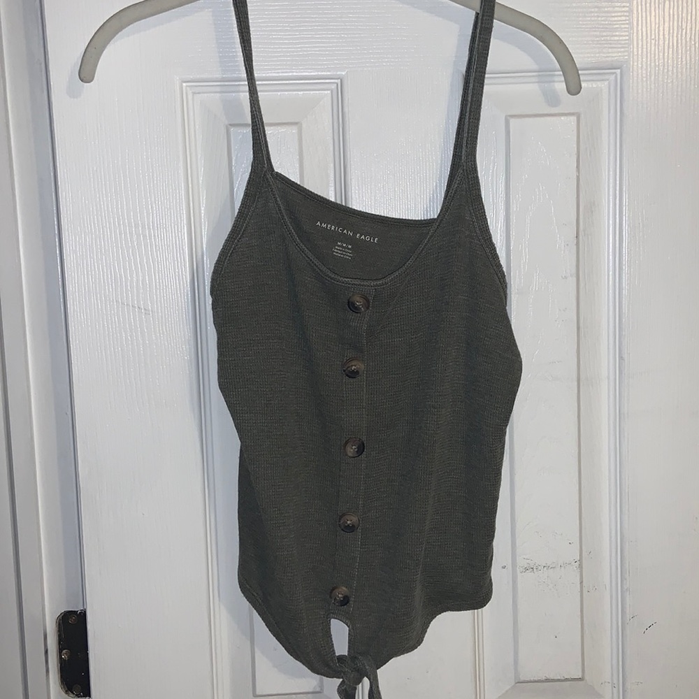 button down tank top